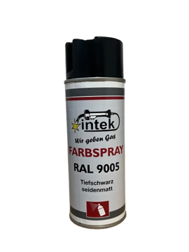 Farbspray schwarz • 400mlRAL9005 • Spraydose • Intek
